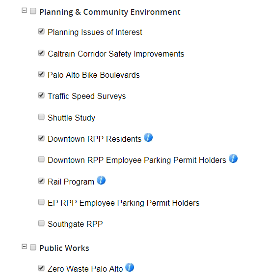 Subscription settings